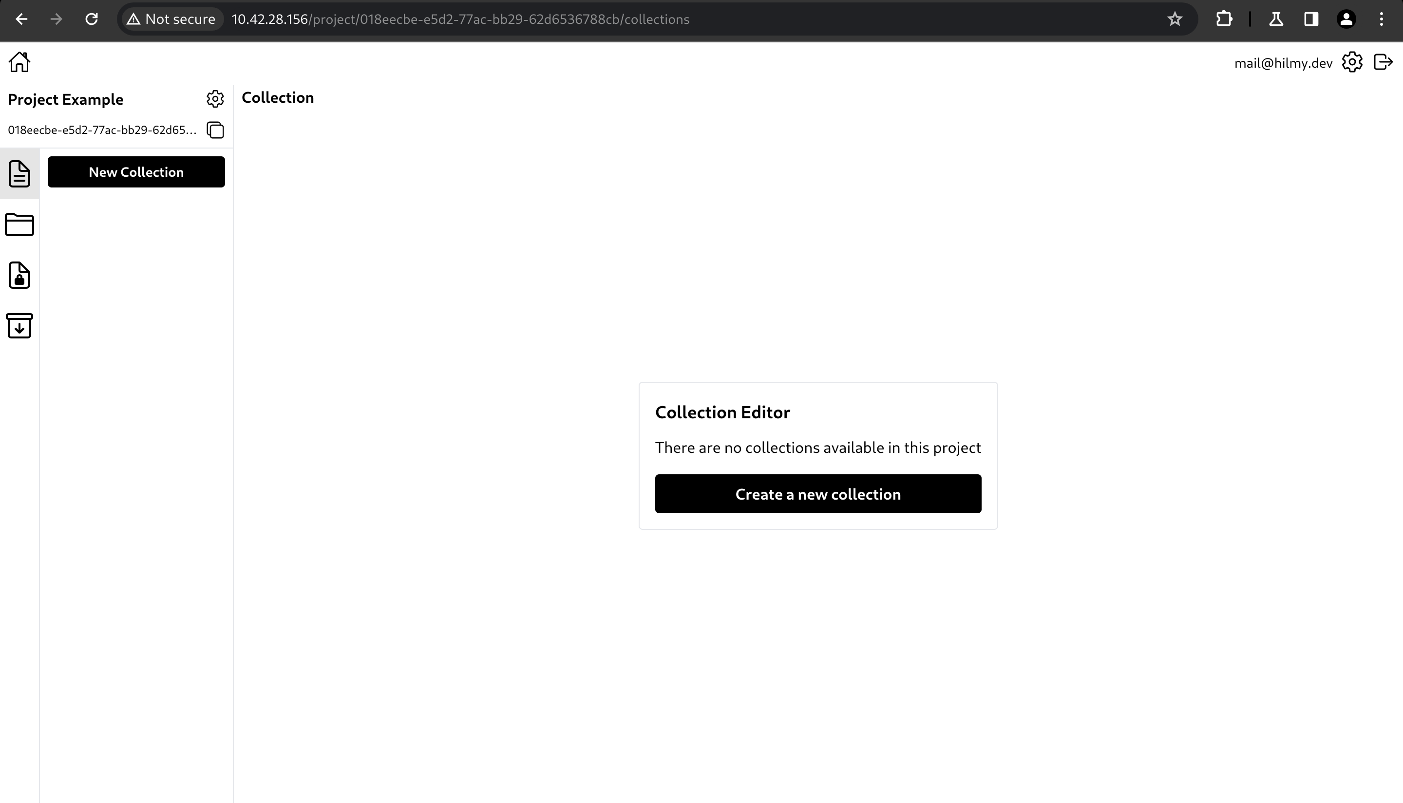 Collection empty page