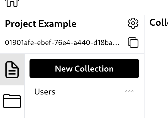 Button to create a collection