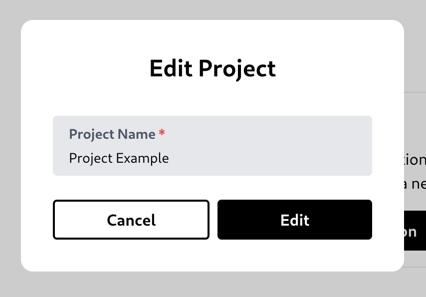 Edit a project